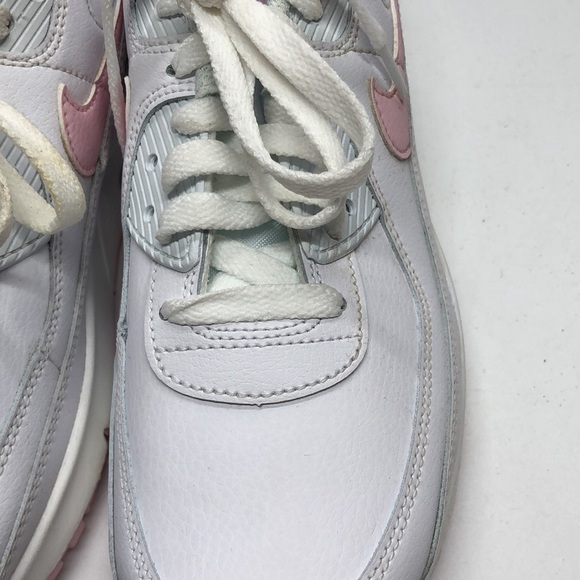 Nike Air Max 90 LTR (GS) Pink/White CD6864-121 USED Tried On Size 5.5Y No Box - Picture 7 of 14